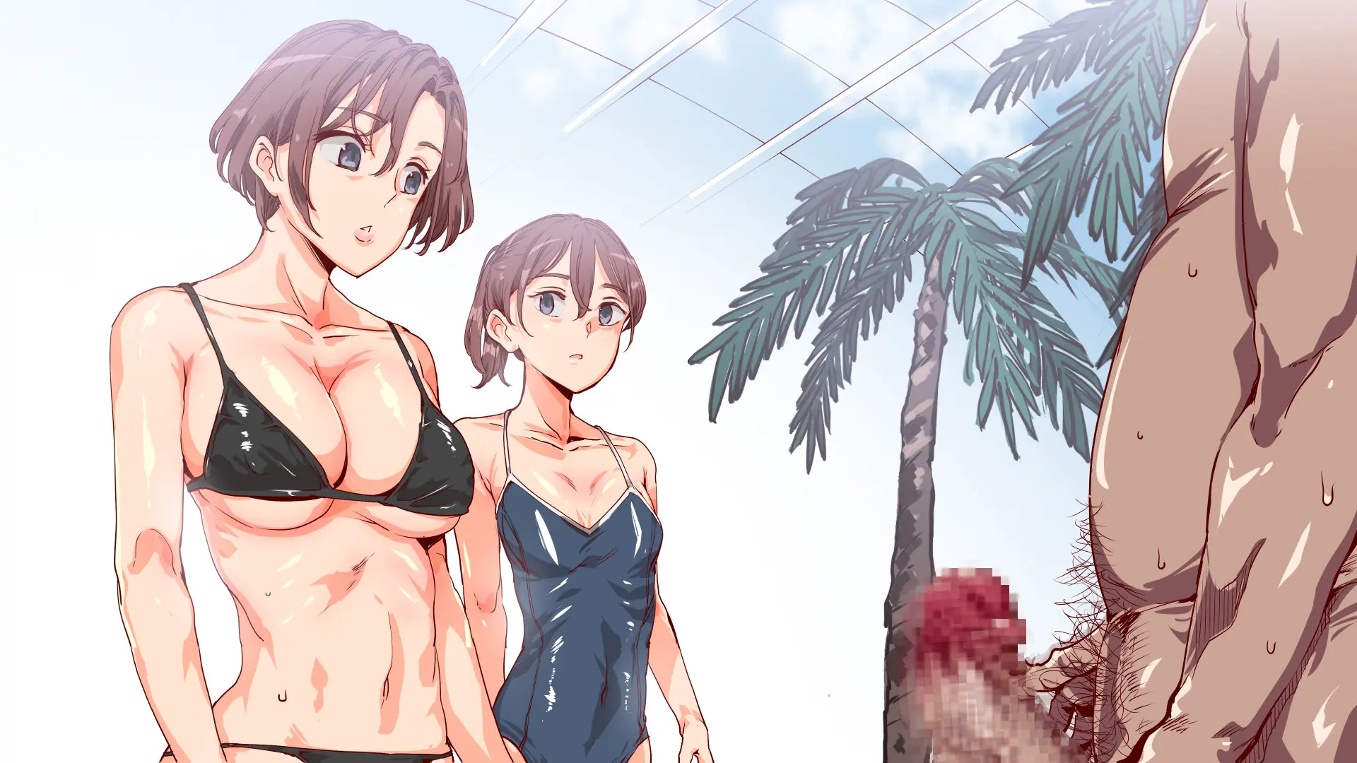 Mukanshin Pool ~Au Onna Zenin, Sekuhara Shihoudai No Aruku Nama Onaho | 무관심 수영장 ~만나는 여자 전원 성희롱 무제한의 걸어다니는 생오나홀 ~